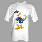 Camiseta Branca Pato Donald Estrela